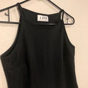 A. Byer vintage sparkly tank top